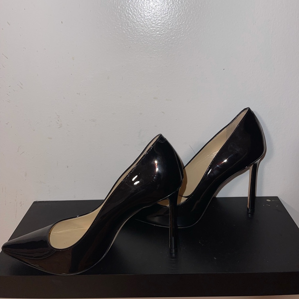 Jimmy Choo ROMY 100 black patent leather size 35